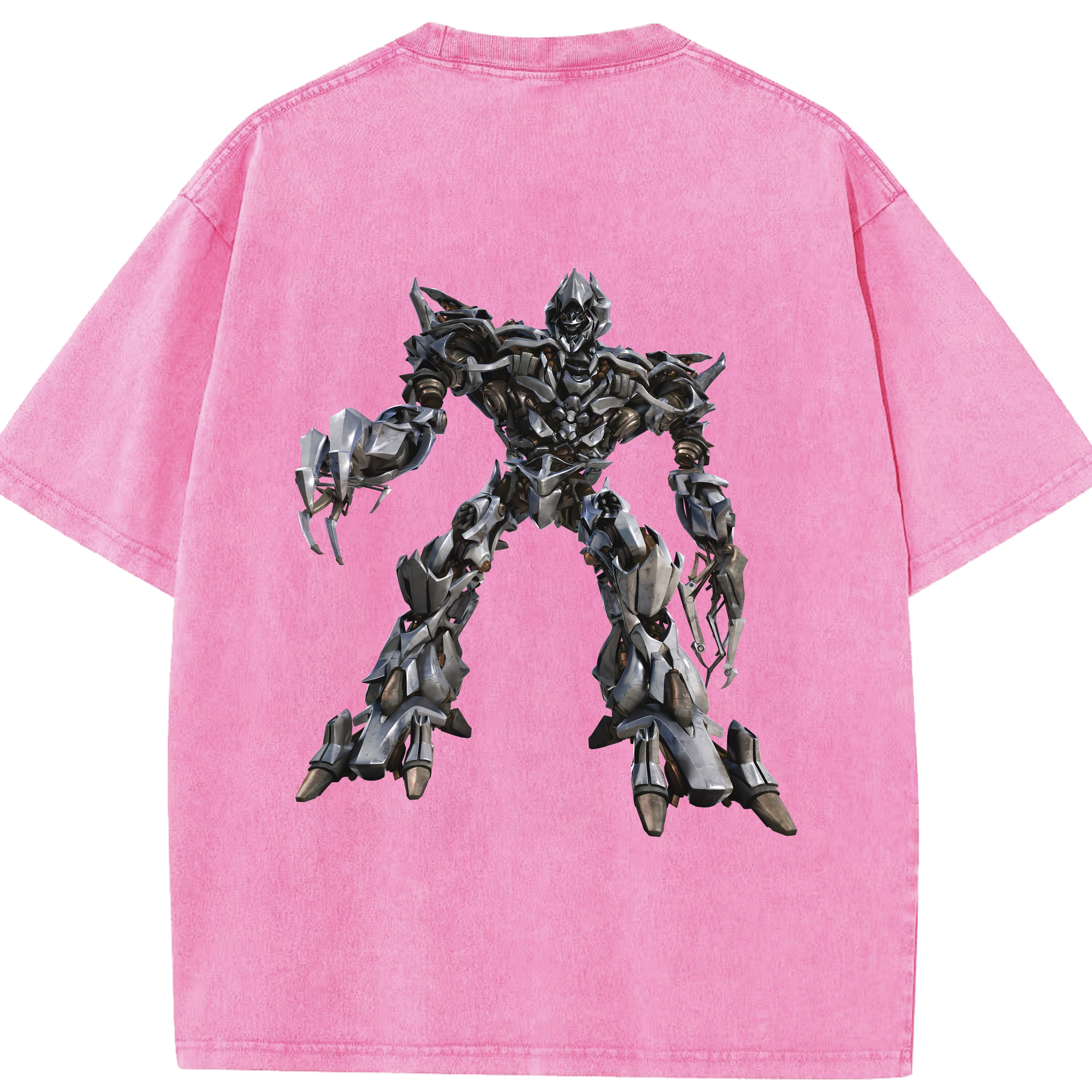 （画像用） Transformers トランスフォーマー 綿100% ヴィンテージ風 半袖Tシャツ（背面プリント）